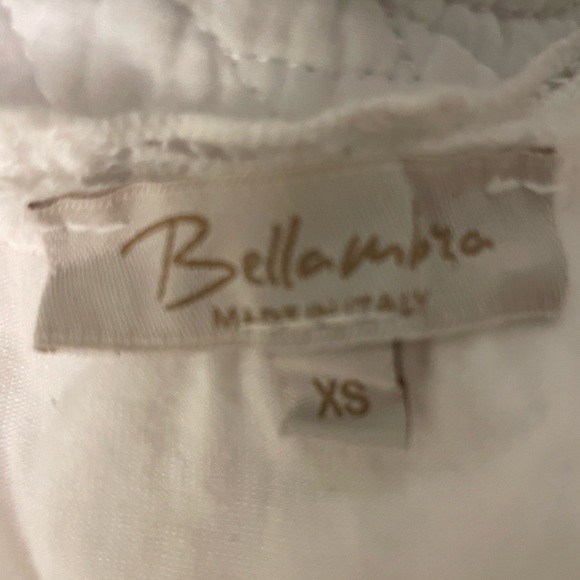 Boho Italian 100% SILK LACE and cotton white mini tunic dress Oversize XS - Picture 6 of 7